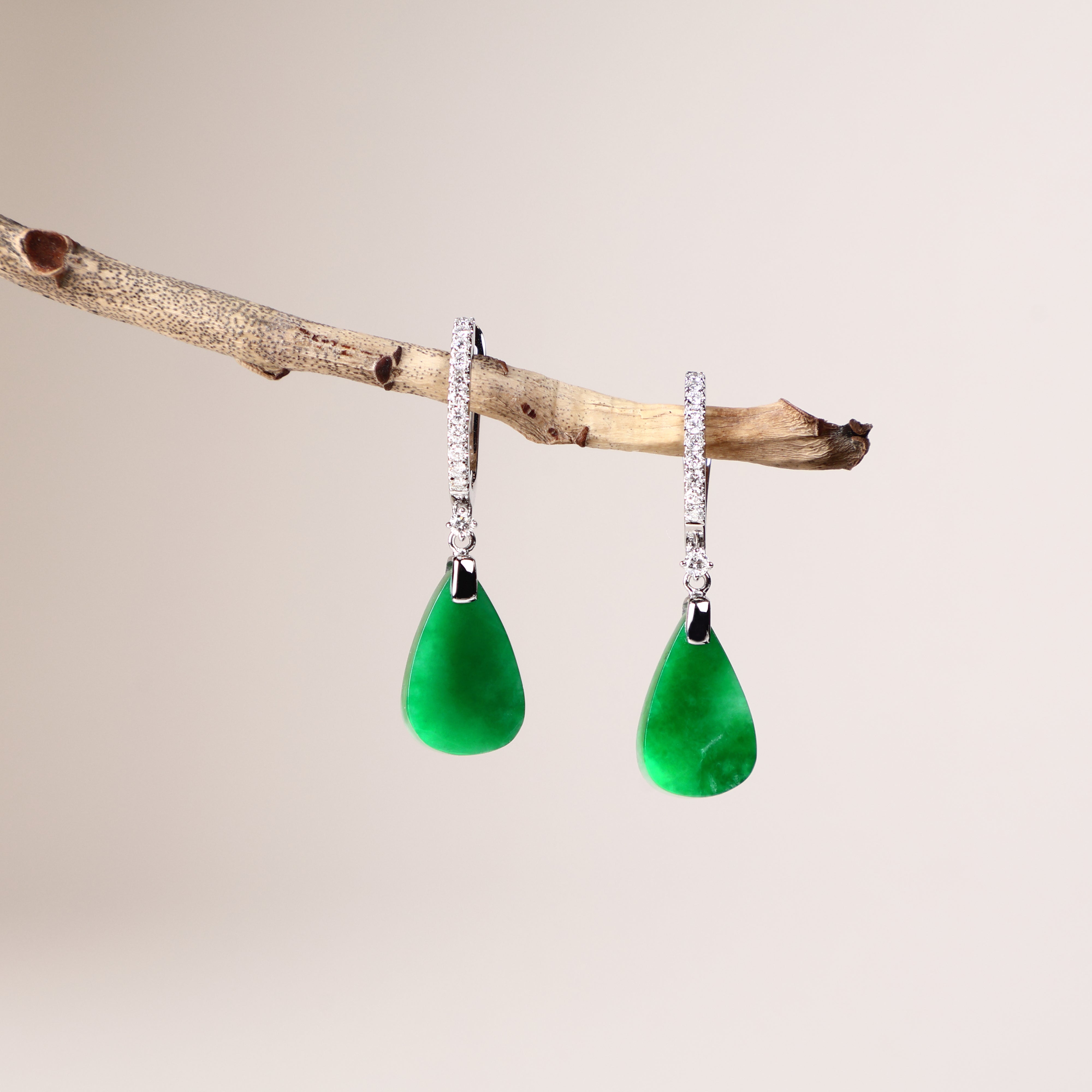 Jade Drop Earrings