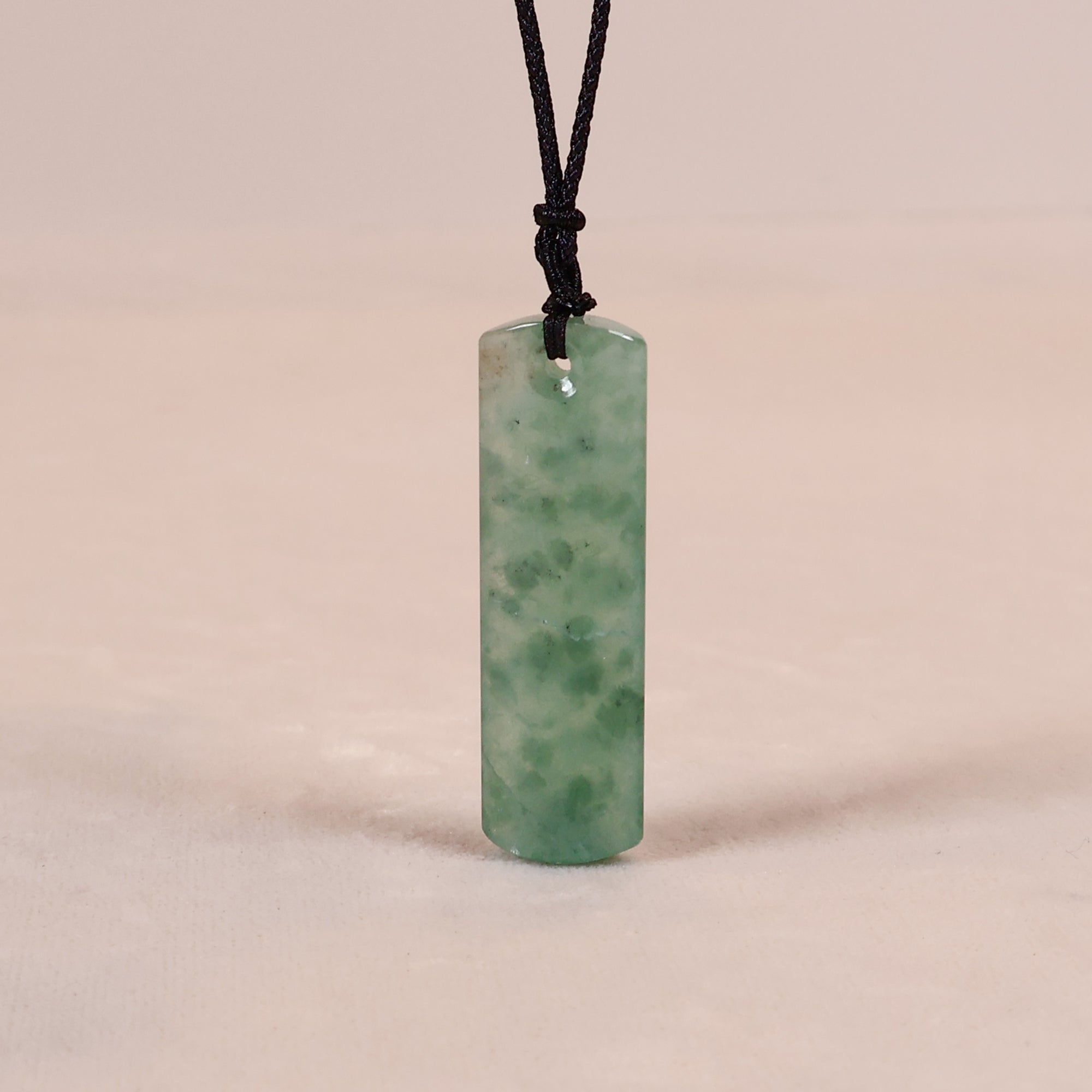 Green Burma Jade Pendant Necklace