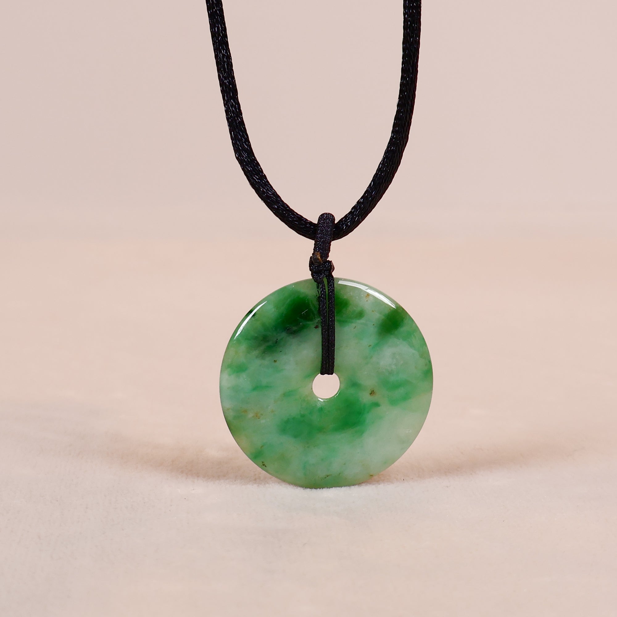 Natural Green Jadeite Pendant, Natural Jade Charm Necklace, Jade Jewellery for Men, Natural Type A Burmese Jade