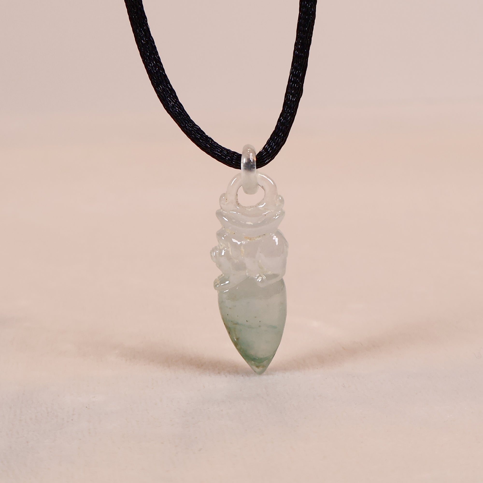 Gransky Hand-Carved Jade Pendant Necklace