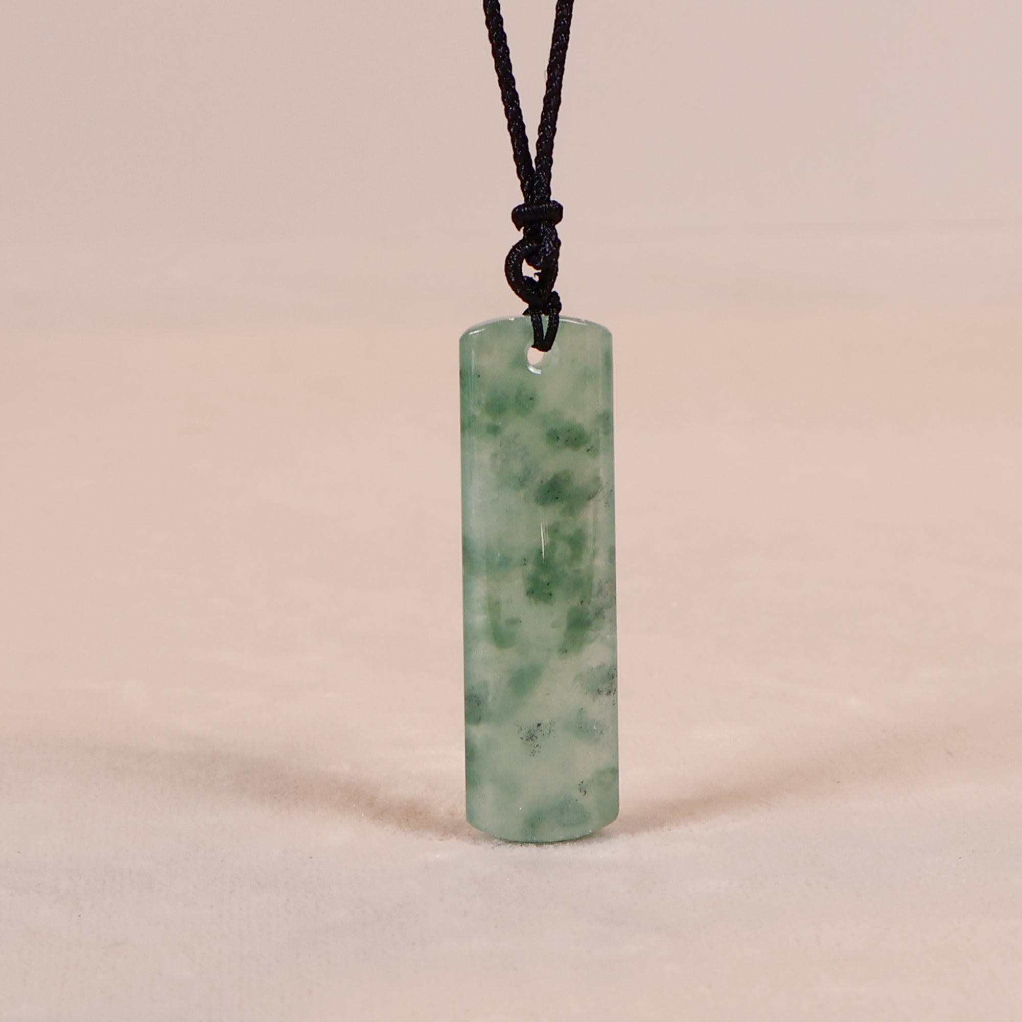 Green Burma Jade Pendant Necklace