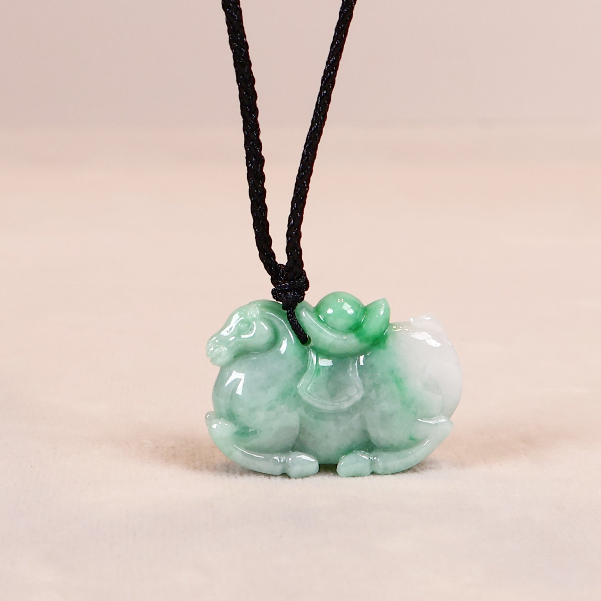 Horse Jade Pendant Necklace