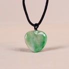 Heart Shape Green Jade Pendant