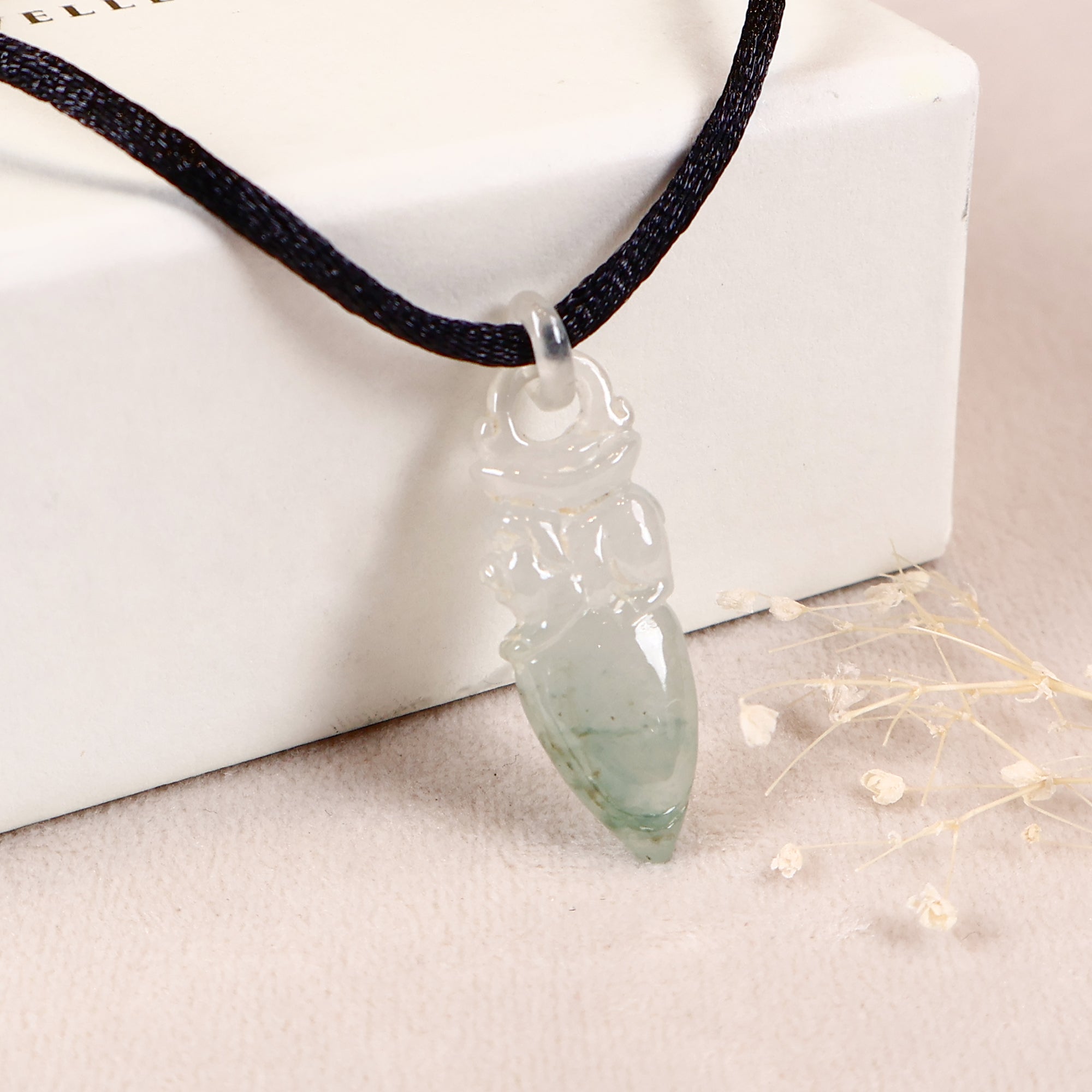 Gransky Hand-Carved Jade Pendant Necklace