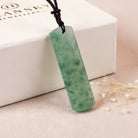 Green Burma Jade Pendant Necklace