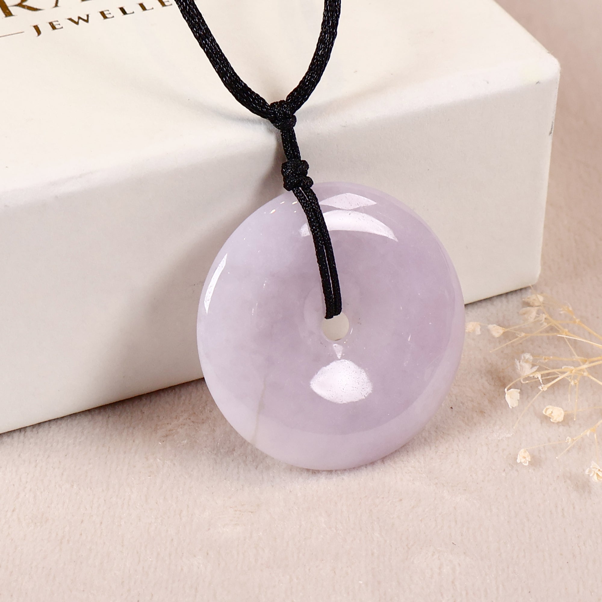 Gransky Jade Disc Pendant Necklace