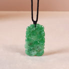 Carving Carp and Flower Natural Jade Pendant