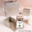 Packaging box of 18k White Gold Linked Maitreya Buddha Jade Pendant