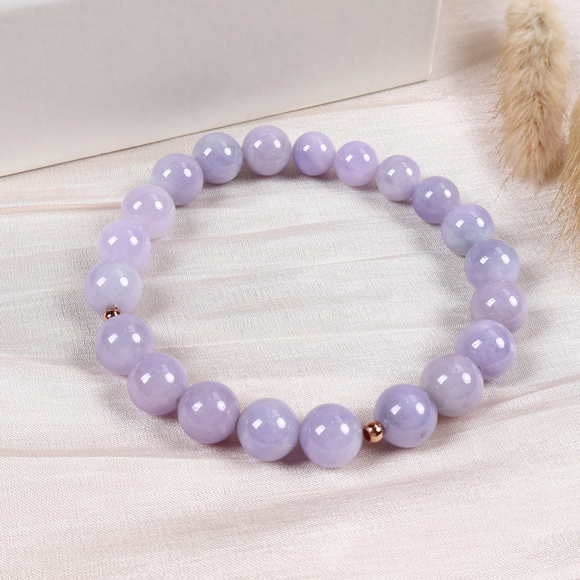 Purple Jade Stone Bead Bracelet, Natural Jade Gemstone Bracelet,Jade Bracelet Man& Woman