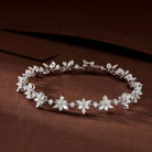 Gransky 18K White Gold Double Row Natural Diamond Bracelet