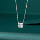 Gransky 18k White Gold And 18k Rose Gold Square Diamond Pendant Necklace