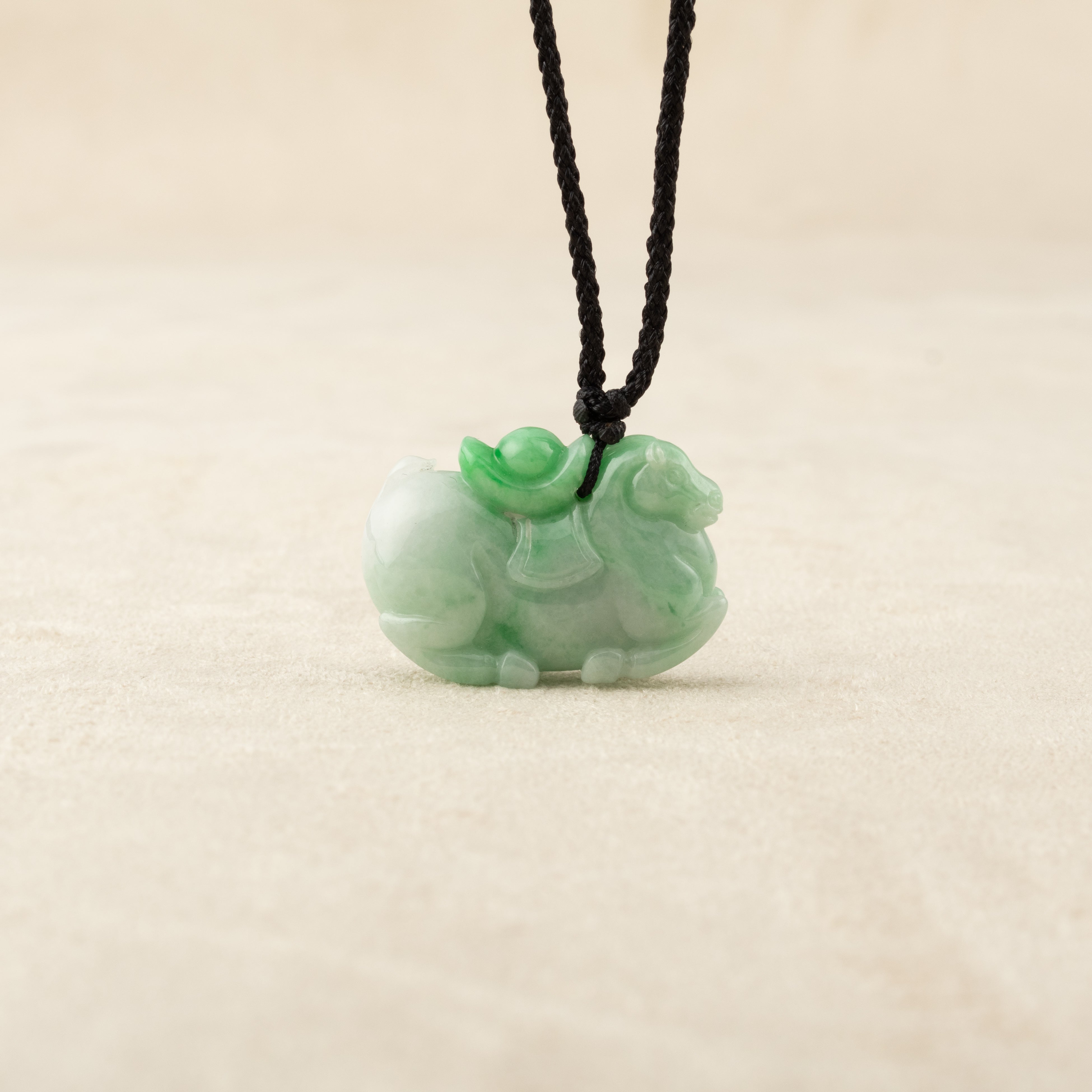 Horse Jade Pendant Necklace