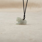 Lilac Burmese Jade Hand-carved Kirin Shape Jade Pendant Necklace