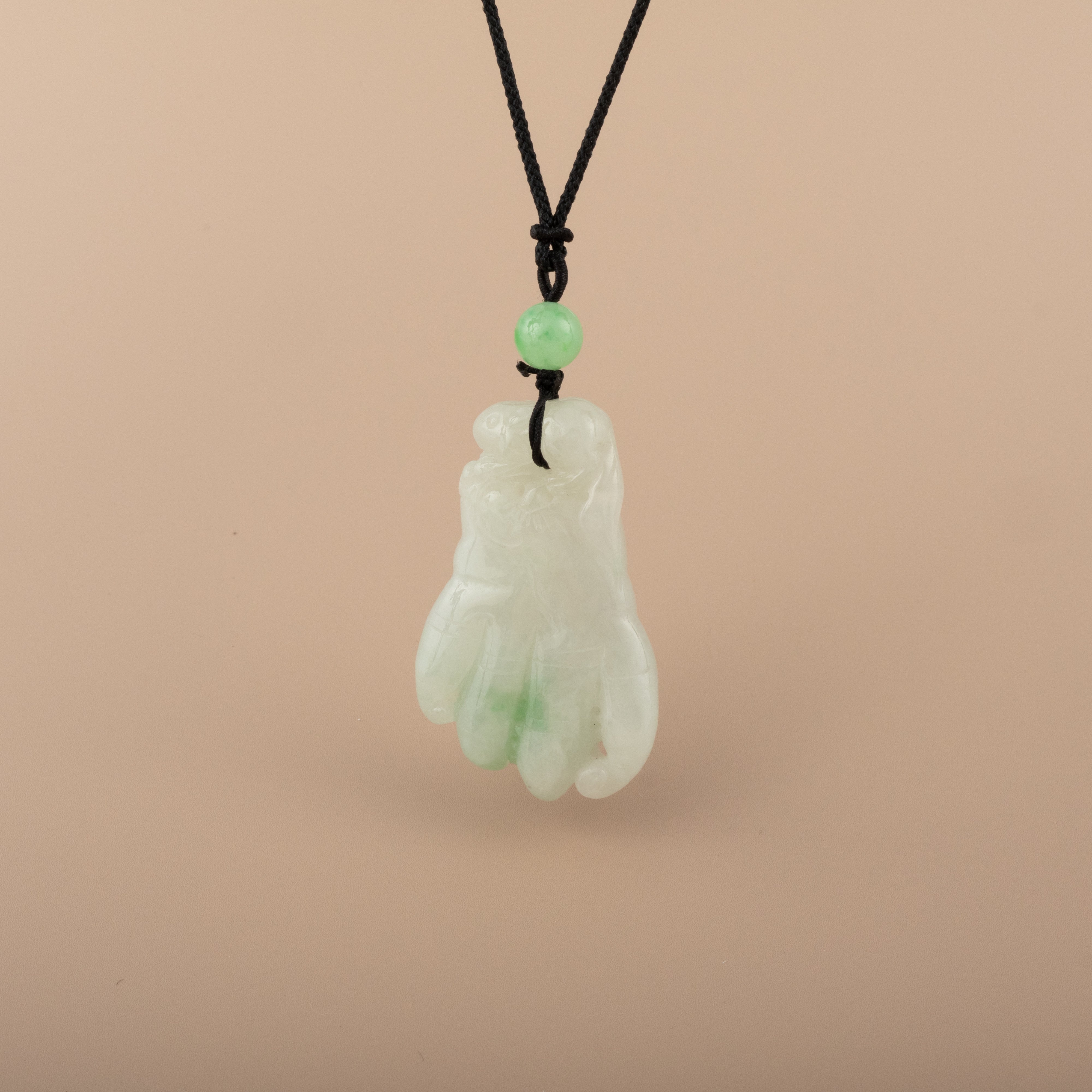 Two Tone Buddha's-Hand Jadeite Pendant Necklace