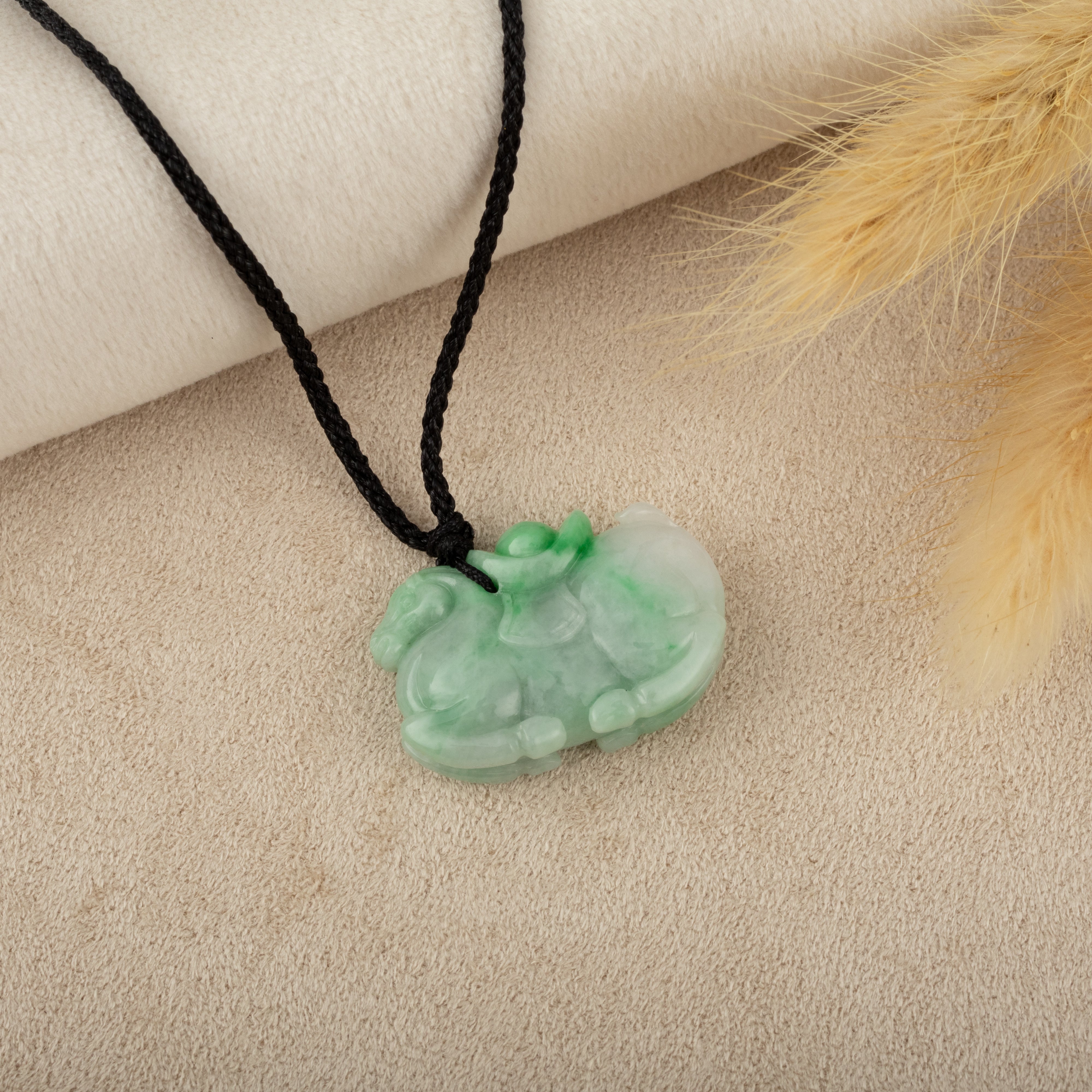 Horse Jade Pendant Necklace