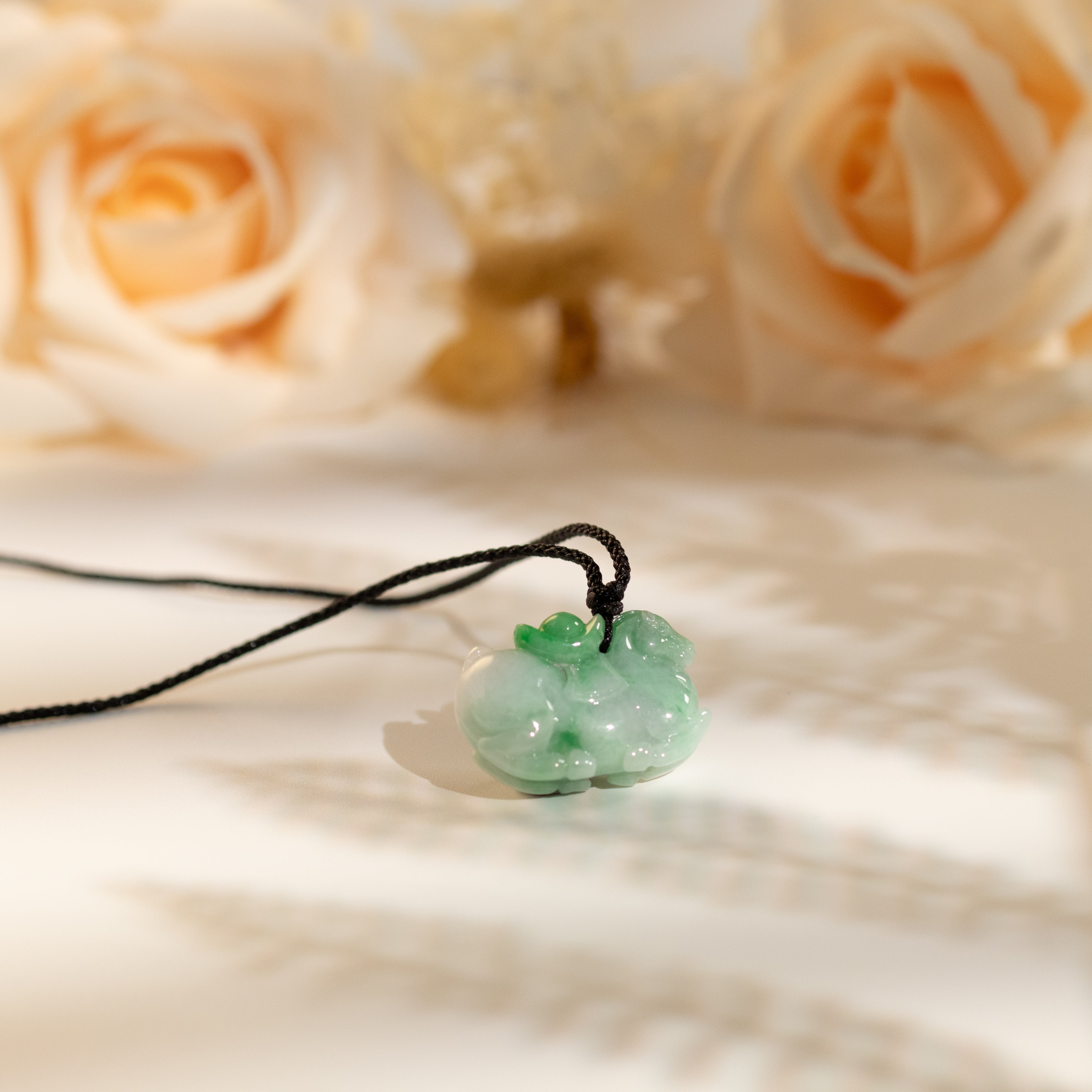 Horse Jade Pendant Necklace