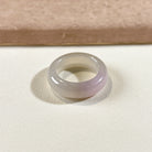 Gransky Untreated Smooth Purple Jade Ring