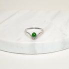 Gransky Natural Jadeite Sweet Jade Bead Ring