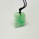 Vintage Carved Jade Block Seal Rectangular Jade Pendant