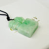 Seal Rectangular Jade Pendant | Vintage Carved Jade Block | Natural Burmese Jade | Unpolished Raw Jade | Celebration Gift