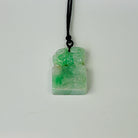 Vintage Carved Jade Block Seal Rectangular Jade Pendant