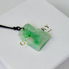 Seal Rectangular Jade Pendant | Vintage Carved Jade Block | Natural Burmese Jade | Unpolished Raw Jade | Celebration Gift