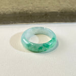 US 8.5 Apple Green Jade Ring | Minimalist Ring | Stacking Ring | Natural Burmese Jade Ring | High Quality Jade | Summer Jewelry